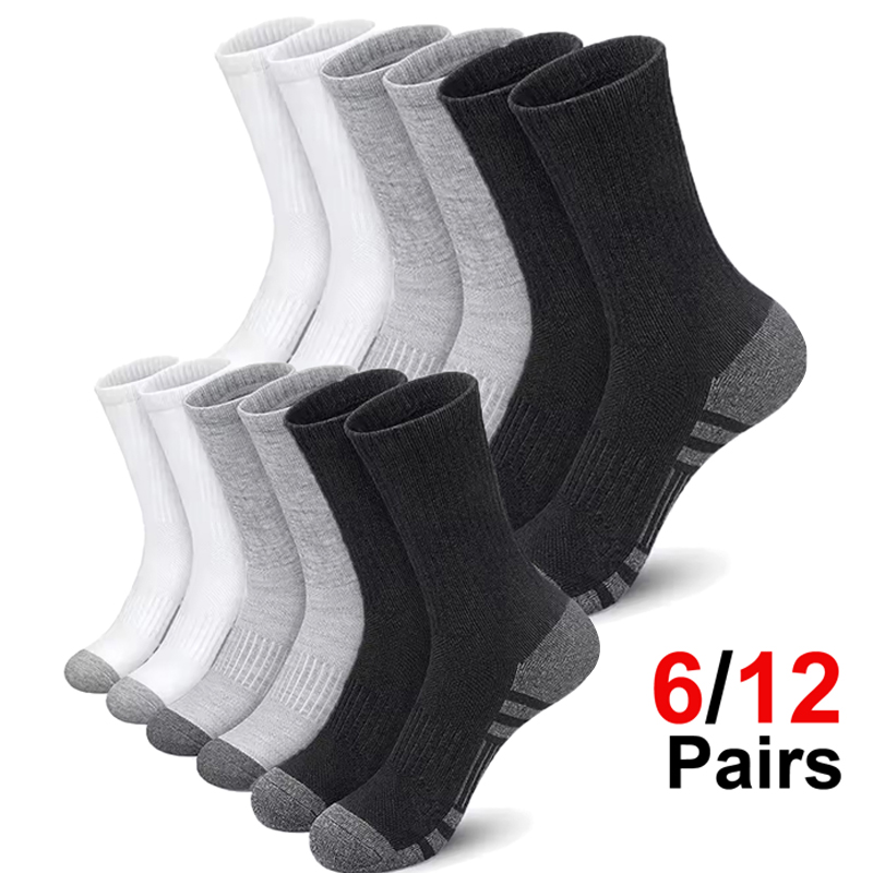 Cotton Crew Sock Pack - Pacote com 6 Pares de Meias