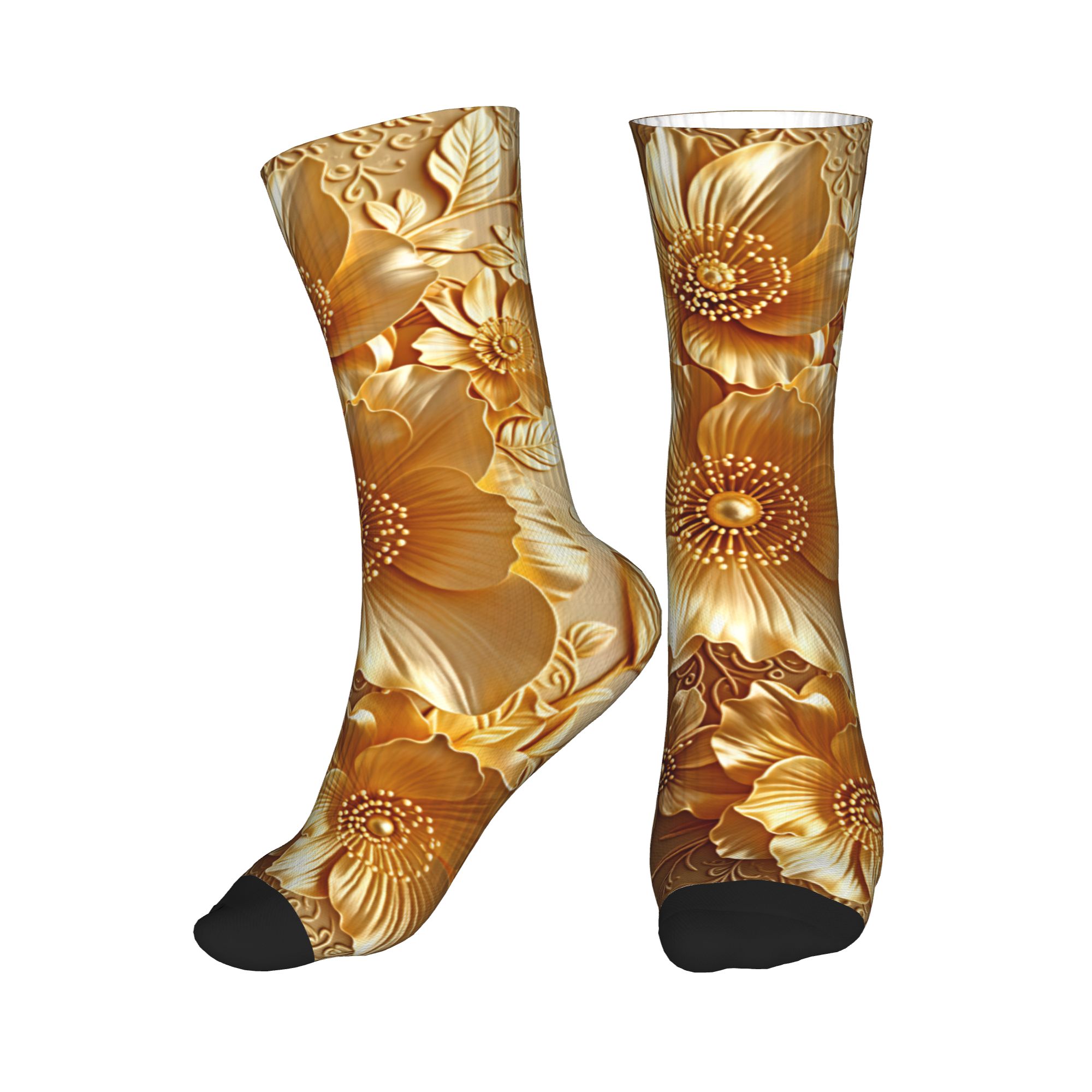Dress Sock Men - Meias de Vestir com Estampa Floral