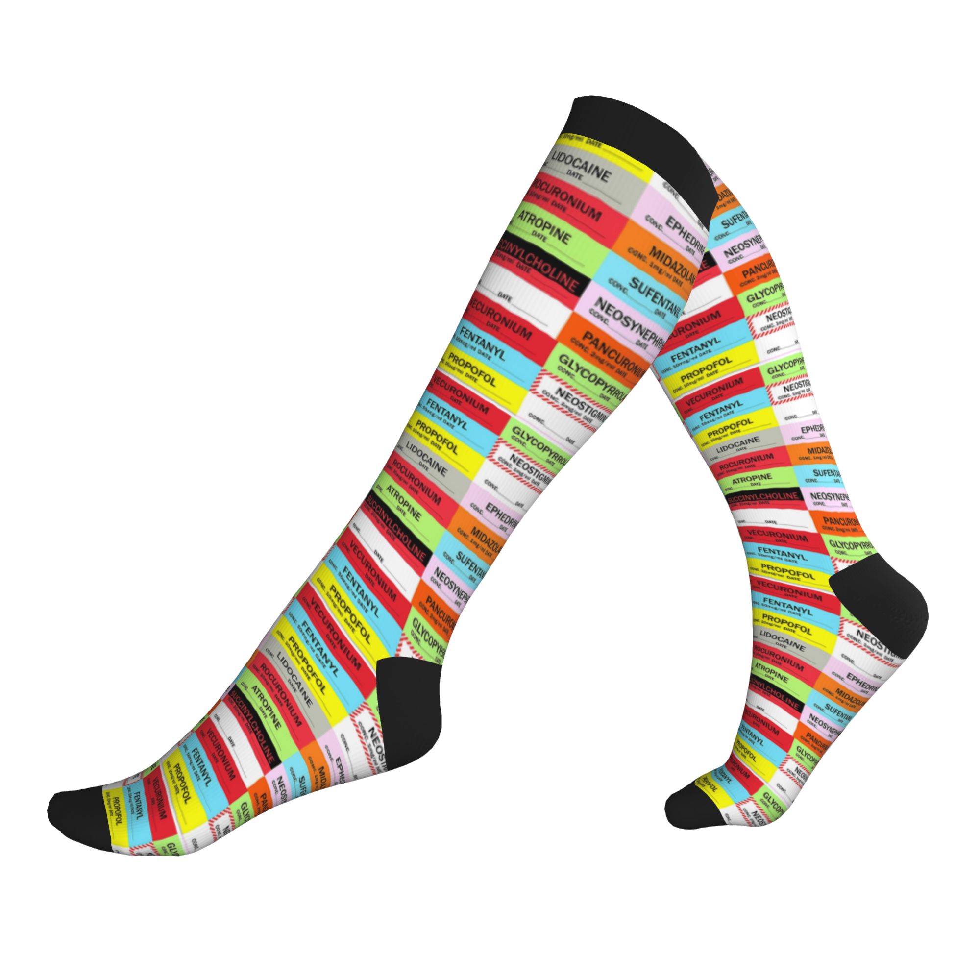 Compression Sock Medical - Meias de Compressão Estampadas com Temática