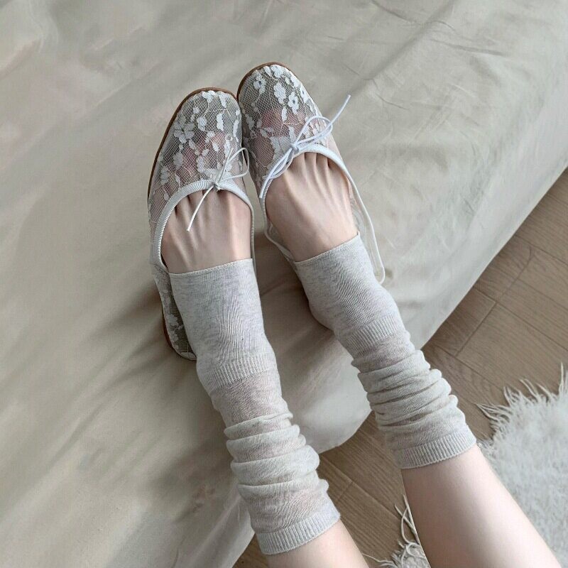 Boot Sock Slouchy - 1 Par de Polainas de Malha