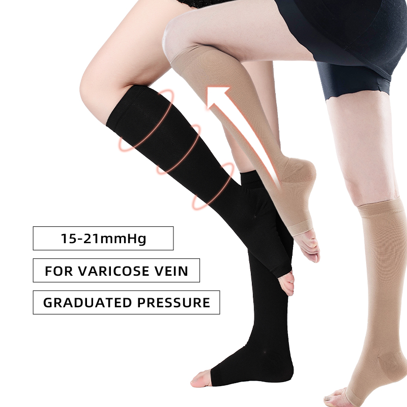 Compression Sock Medical - S-5XL 2 pçs/par médica compressão bezerro