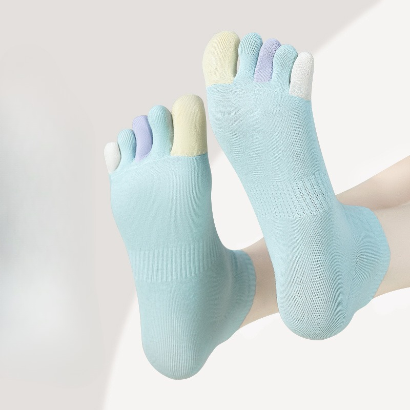 6 pares verão fino respirável  - Toe Sock Split avaliação e preço