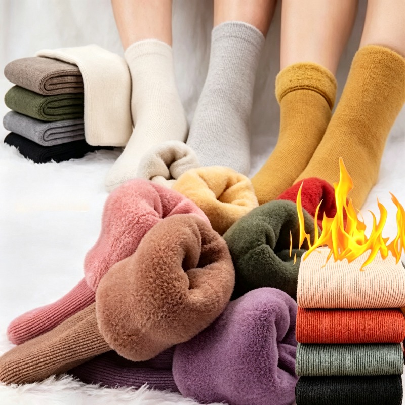 1-4 Pares de Meias de Cano Méd - Boot Sock Slouchy avaliação e preço