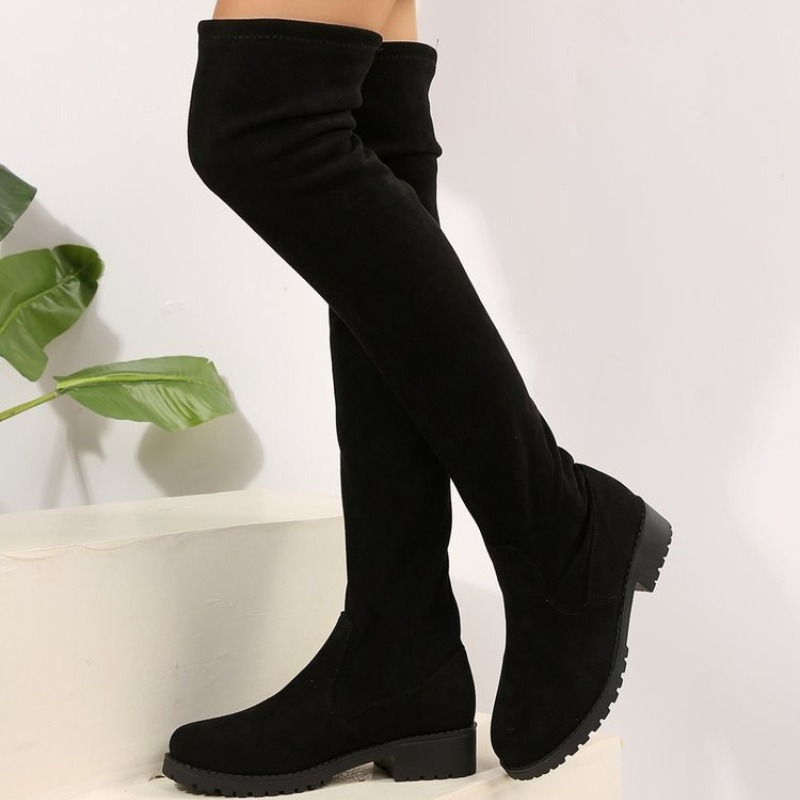 Botas femininas acima do joelh - Knee High Sock Women avaliação e preço