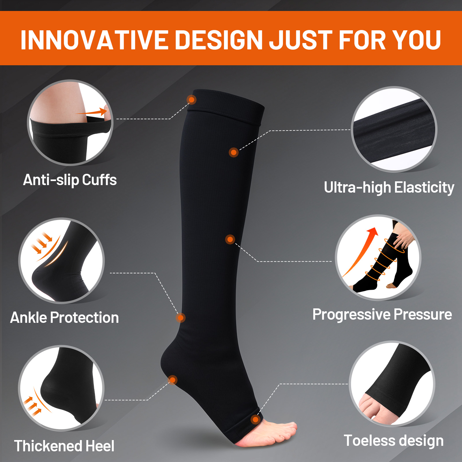 Cofoe meias de compressão S-XX - Compression Sock Medical avaliação e preço