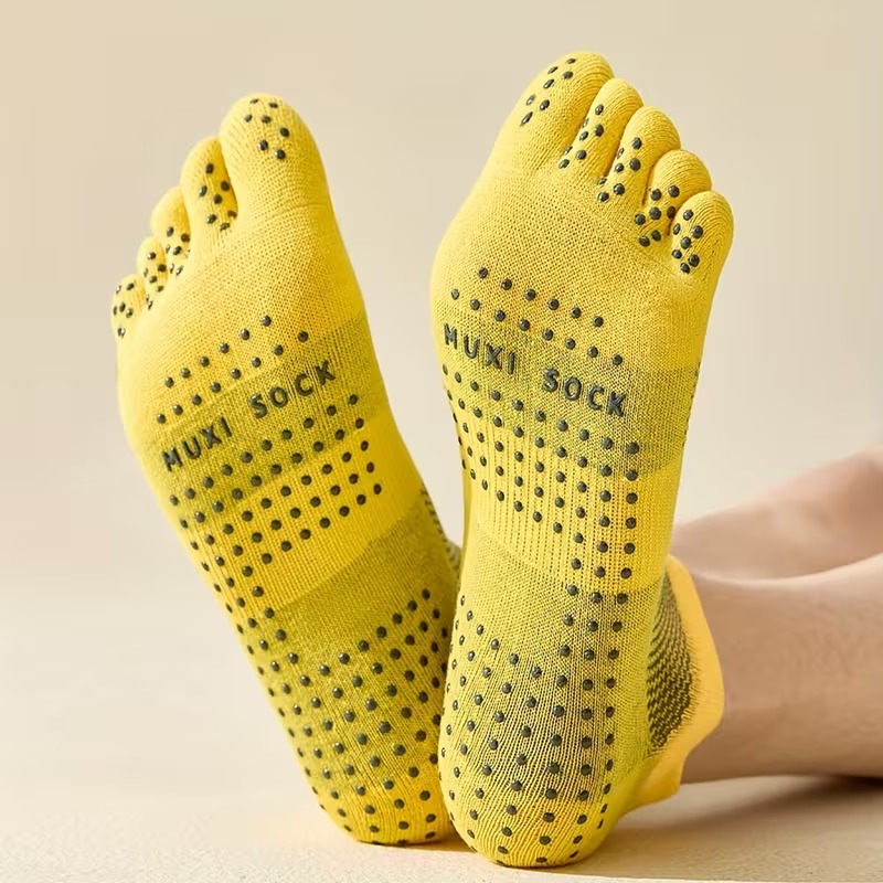 Meias de Dedo Masculinas (3 Pa - Grip Sock Yoga avaliação e preço
