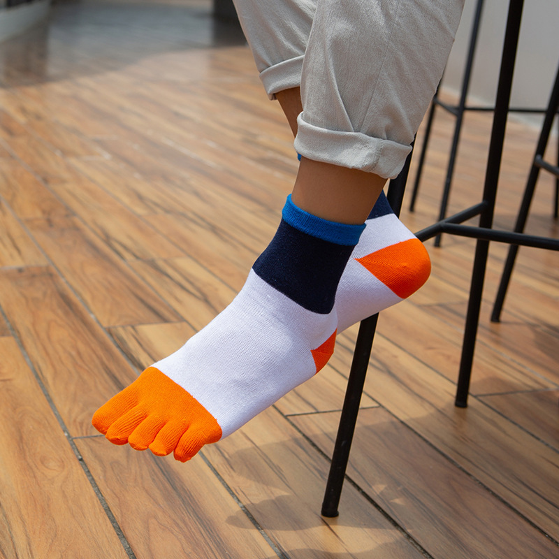 1/5 Pares de Meias Masculinas  - Toe Sock Split avaliação e preço