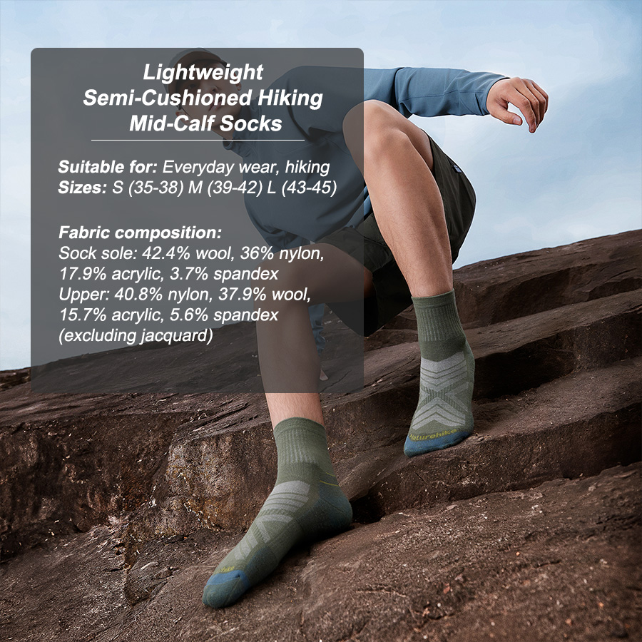 Meias Esportivas Naturehike pa - Wool Hiking Sock avaliação e preço