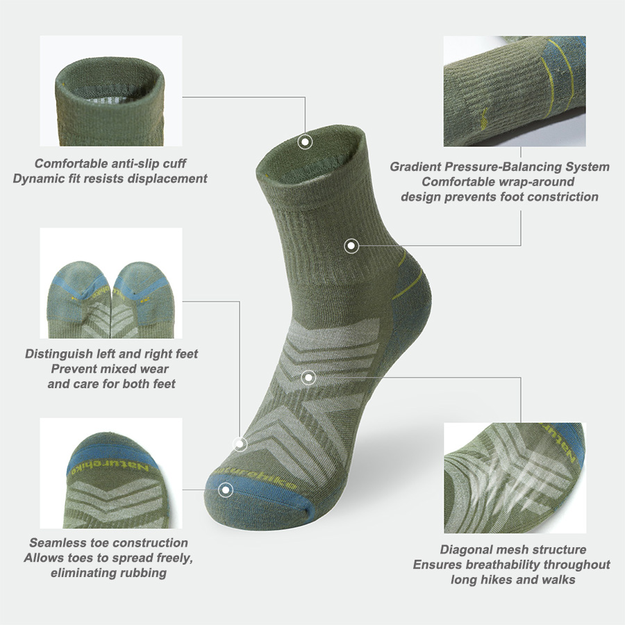 Meias Esportivas Naturehike pa - Wool Hiking Sock avaliação e preço