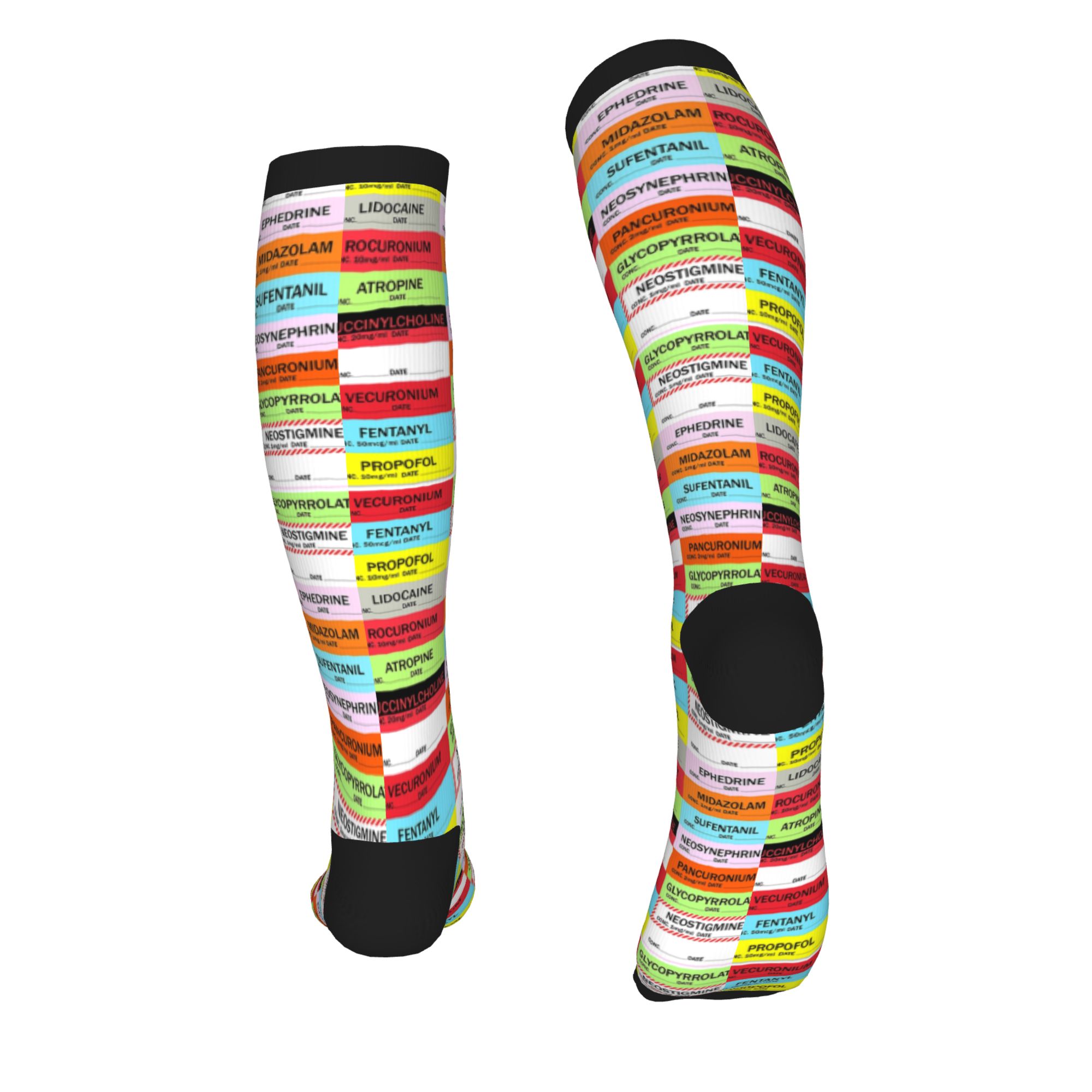 Meias de Compressão Estampadas - Compression Sock Medical avaliação e preço