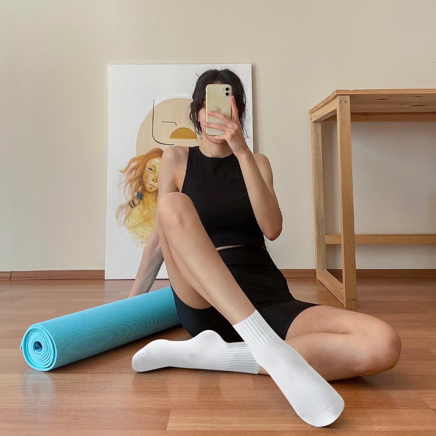 4-6 pares de meias de ioga fem - Grip Sock Yoga avaliação e preço