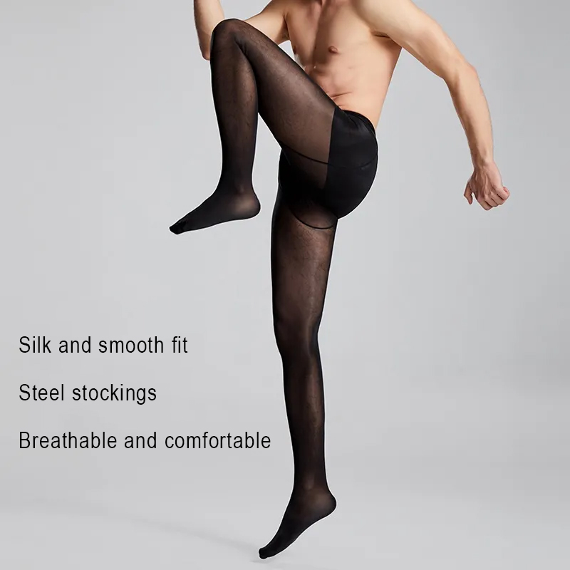 Plus size masculino sexy puro  - Tights Pantyhose Sheer avaliação e preço
