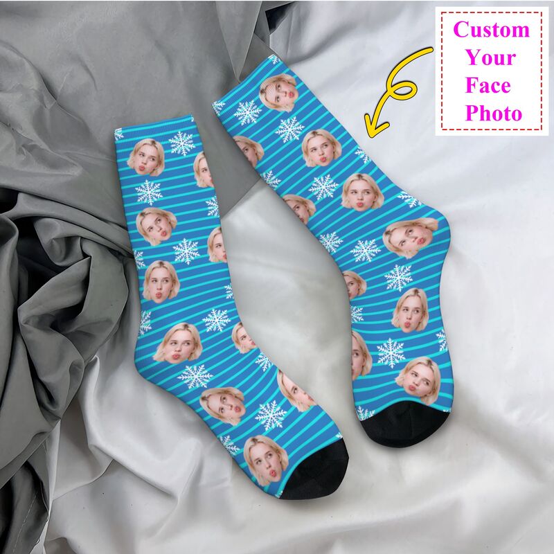 Natal rosto foto personalizado - Dress Sock Men avaliação e preço