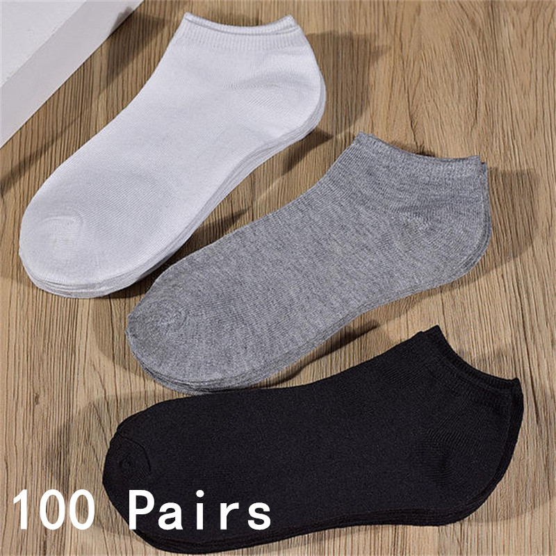 Atacado 50/100 Pares de Meias  - No Show Sock Women avaliação e preço