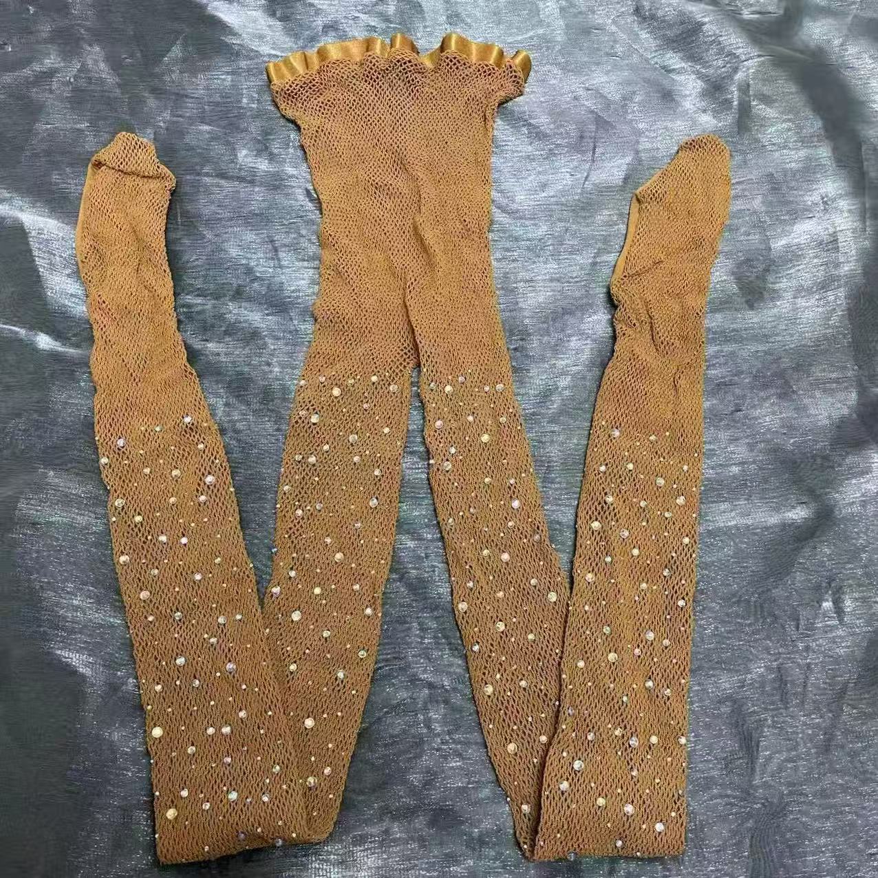 Meia de Baile Profissional e D - Fishnet Stocking Women avaliação e preço