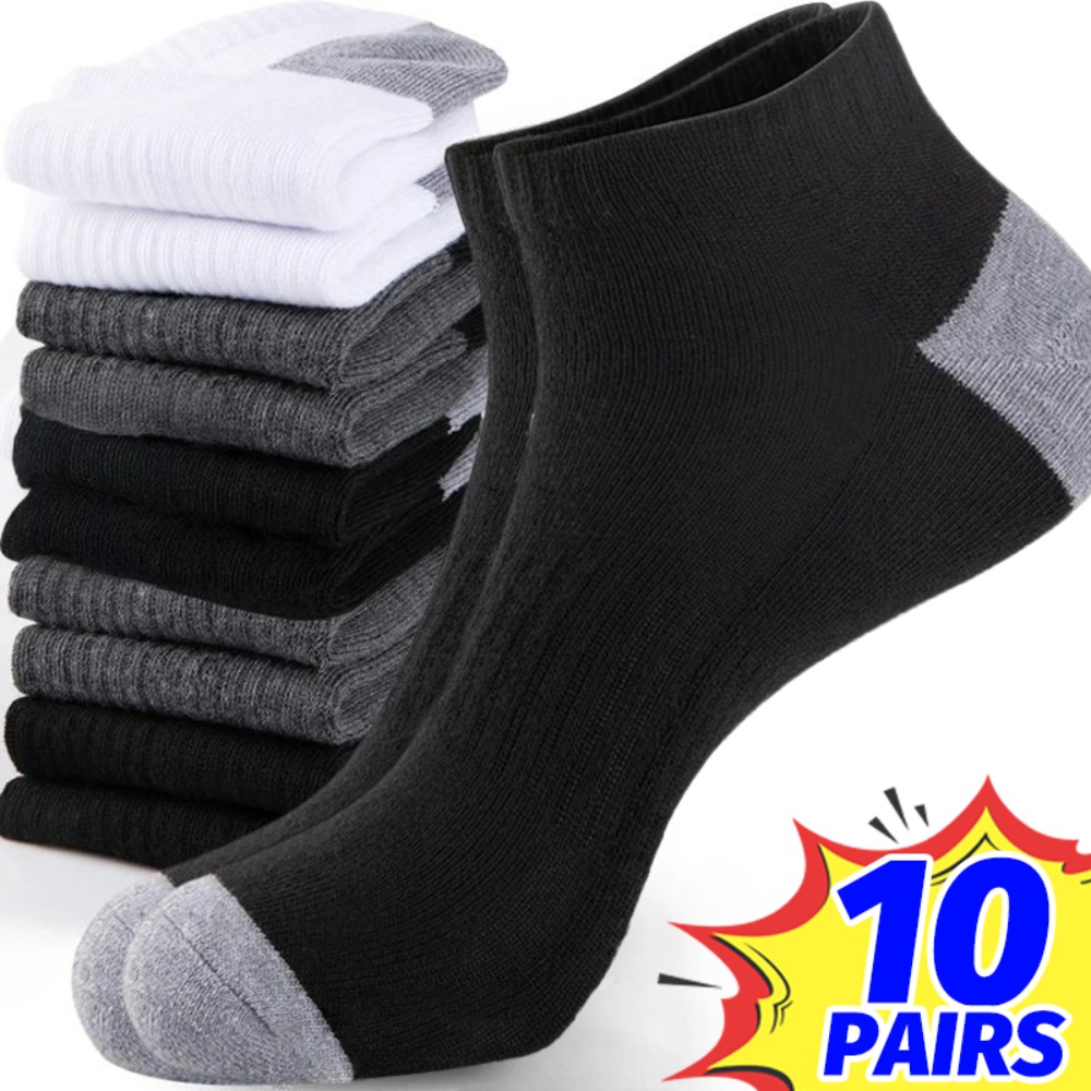 1-10 pares de meias respirávei - Ankle Sock Low Cut avaliação e preço