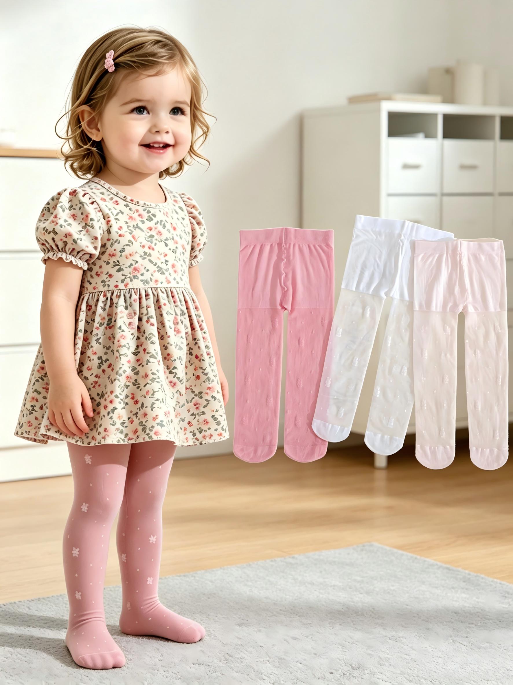 Pacote com 3 Meias-Calças Flor - Tights Pantyhose Sheer avaliação e preço