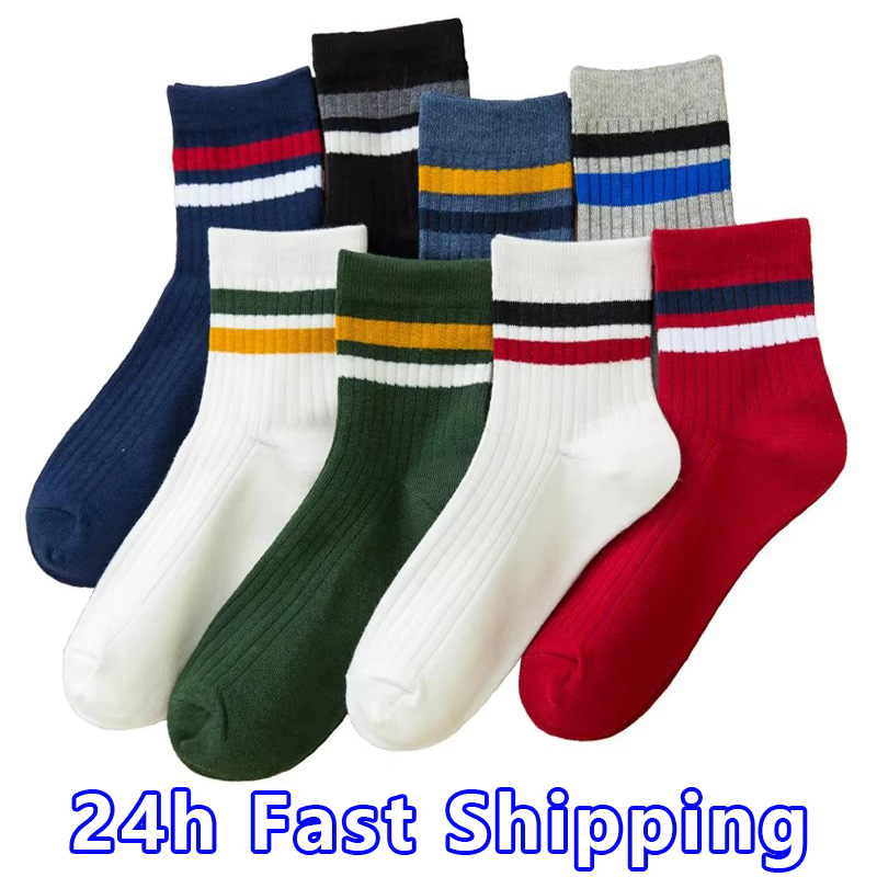 3 pares/pacote algodão dos hom - Cotton Crew Sock Pack avaliação e preço