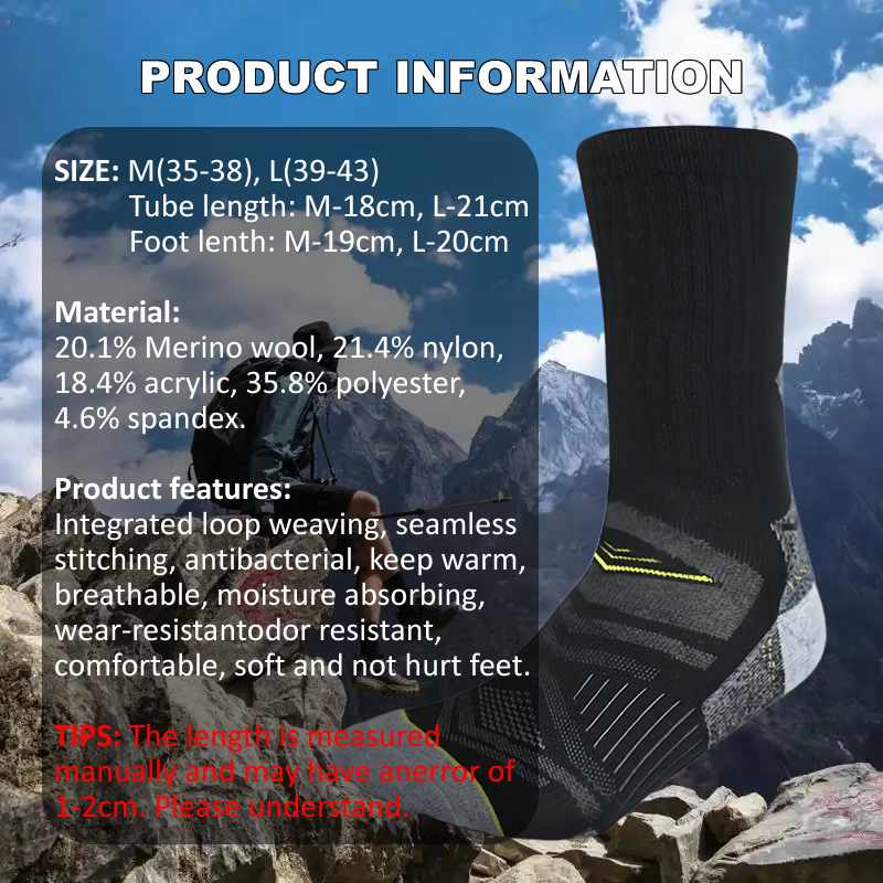 Meias de lã merino para caminh - Wool Hiking Sock avaliação e preço