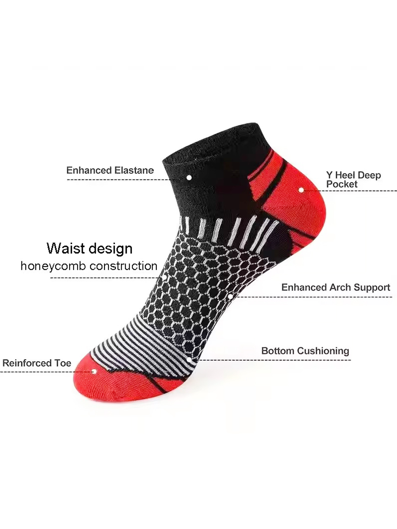 6 Pares de Meias Masculinas de - Ankle Sock Low Cut avaliação e preço