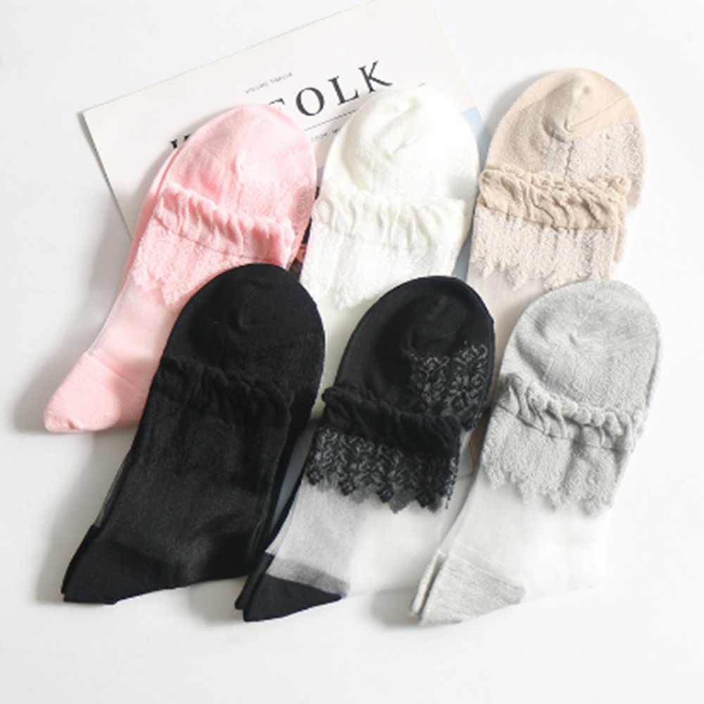 Mulher renda meia curta meias  - Invisibility Sock Loafer avaliação e preço